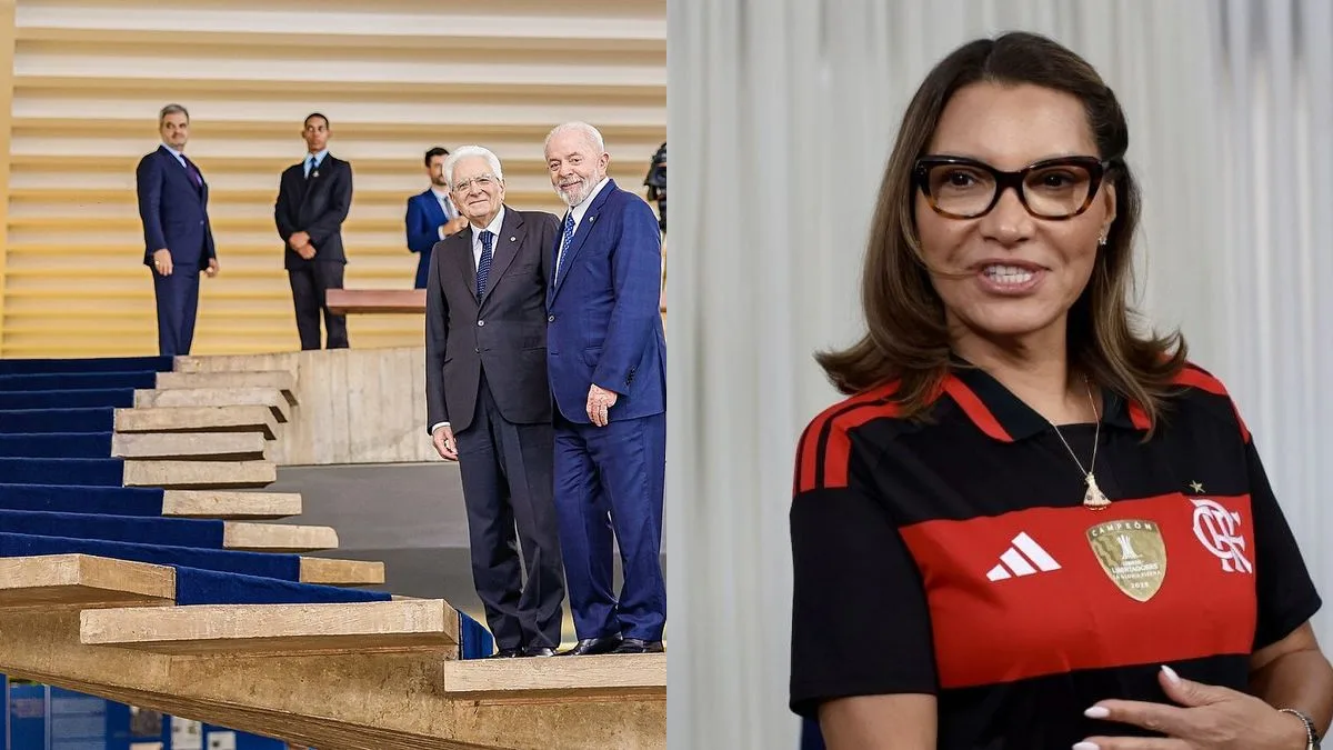 Lula brinca com Janja por camisa do Flamengo em evento