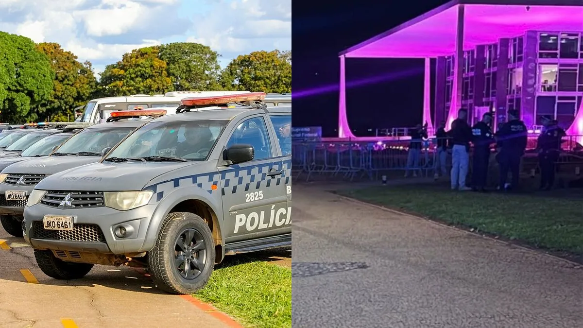 Polícia isola STF após homem arremessar mochila