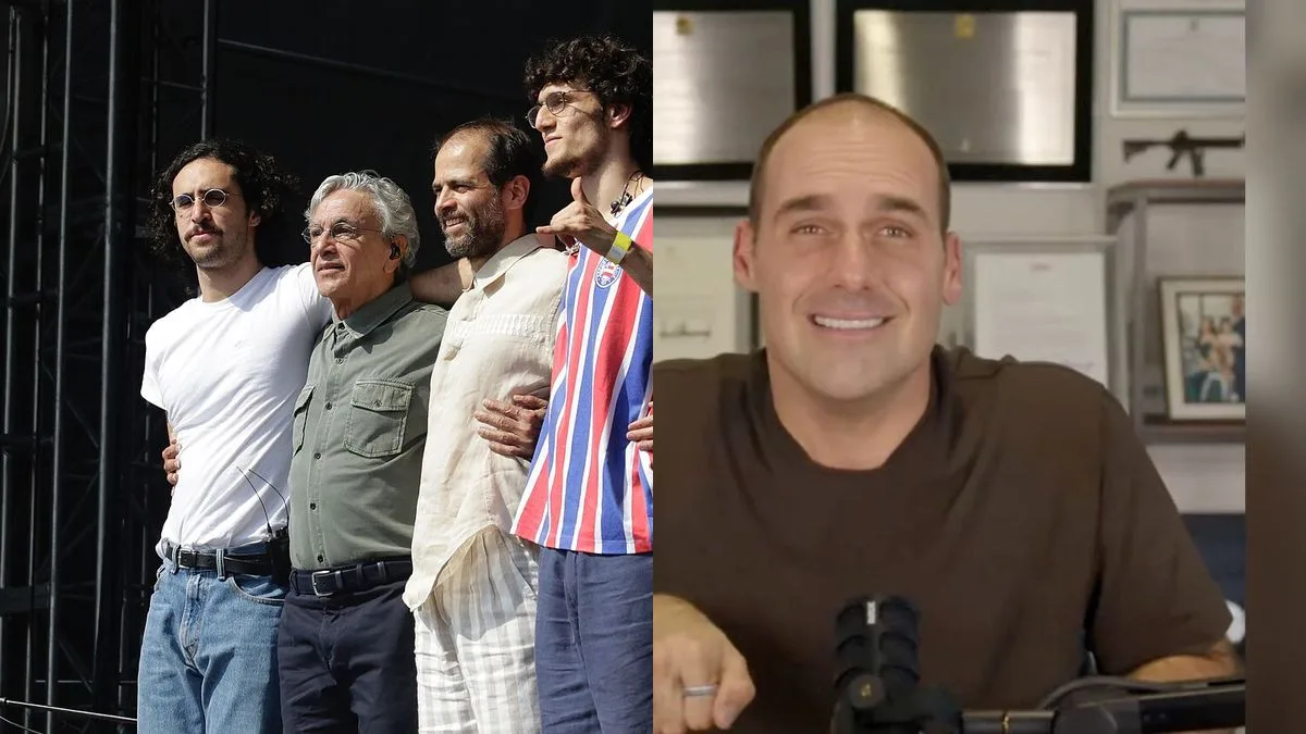 Eduardo Bolsonaro ironiza Caetano e idosos em live