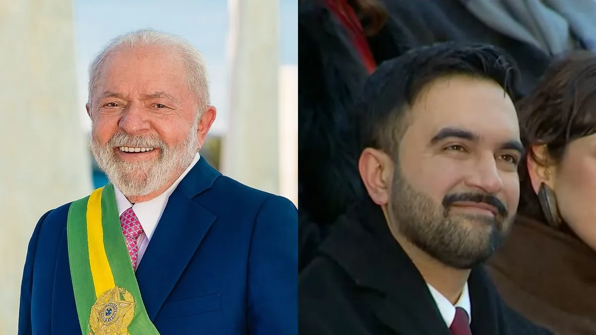 Presidente Luiz Inácio Lula da Silva e o prefeito de Nova York, Zohran Mamdani