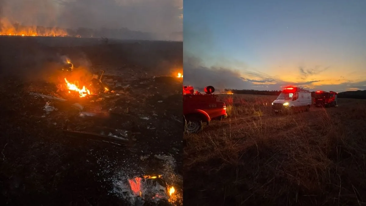 Queda de avião mata duas pessoas em Poxoréu (MT)