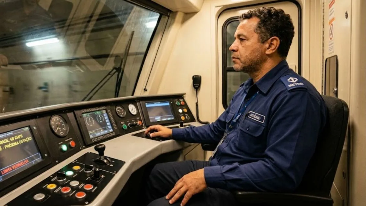 Metrô alerta: puxar papo com maquinista é perigo