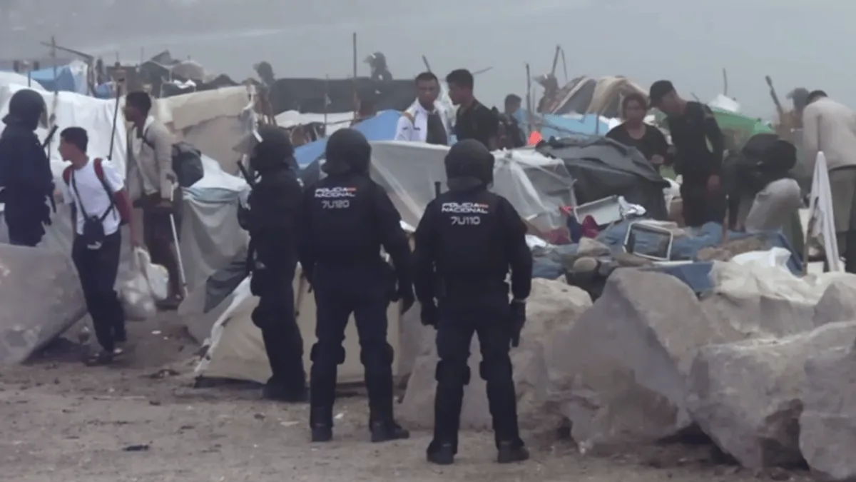 Espanha desmonta acampamento em Ceuta antes de visita